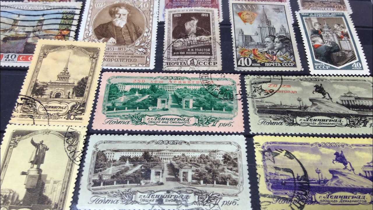 ФИЛАТЕЛИЯ: Набор марок СССР 1953-54 годов. Открытка с Беларуси.
(АФ) офсет и виды плоской печати.