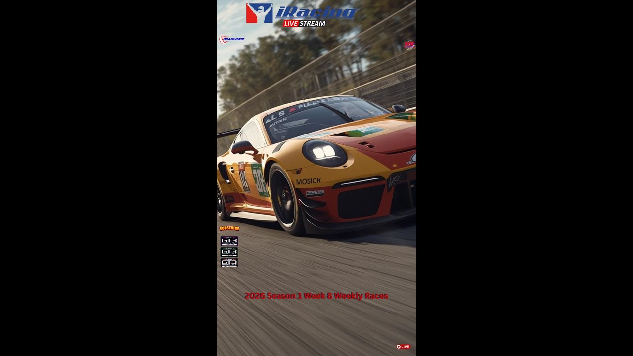 iRacing l Weekly Races 2026 Season 1 Week 8 Early Bird Saturday (Portrait)