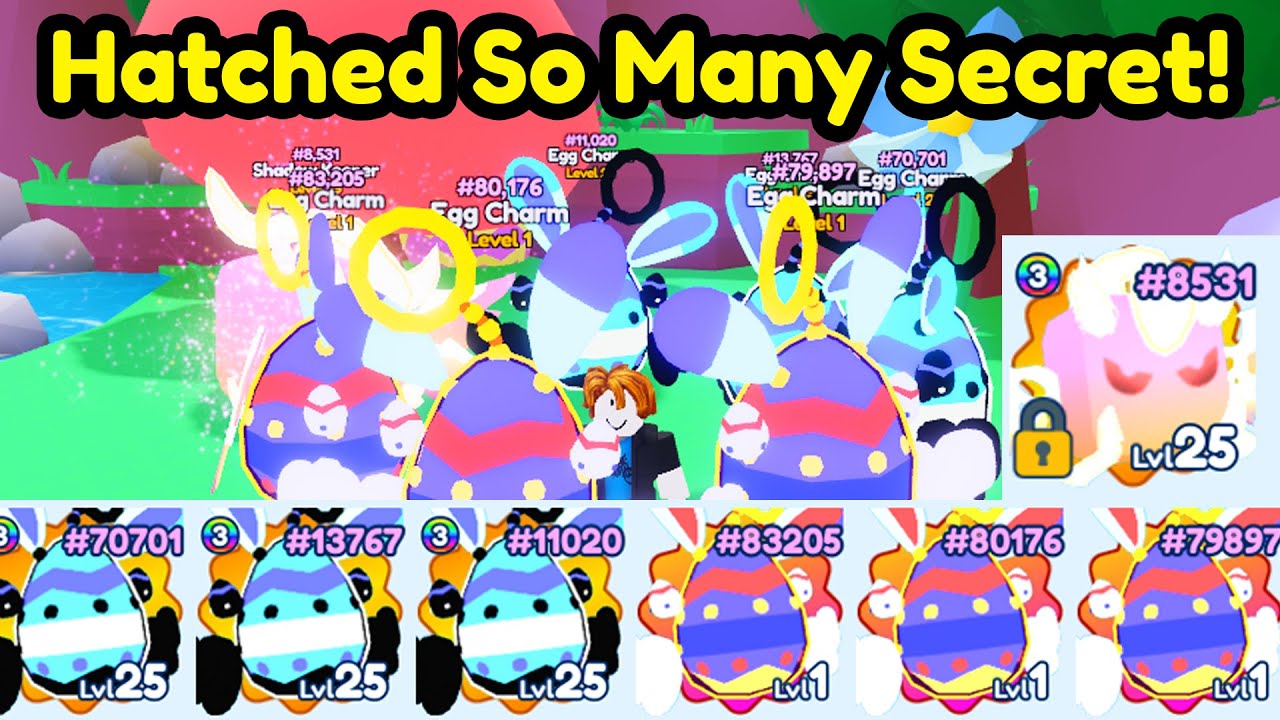 Hatching Eggs With Max Luck For 100 Hours And Got These In Pet Catchers! (Roblox)