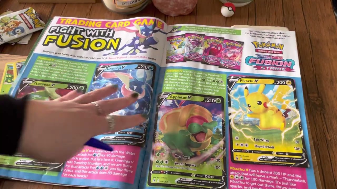 ASMR Pokémon Magazine tracing & Flip-Through✨soft spoken & page turning sounds