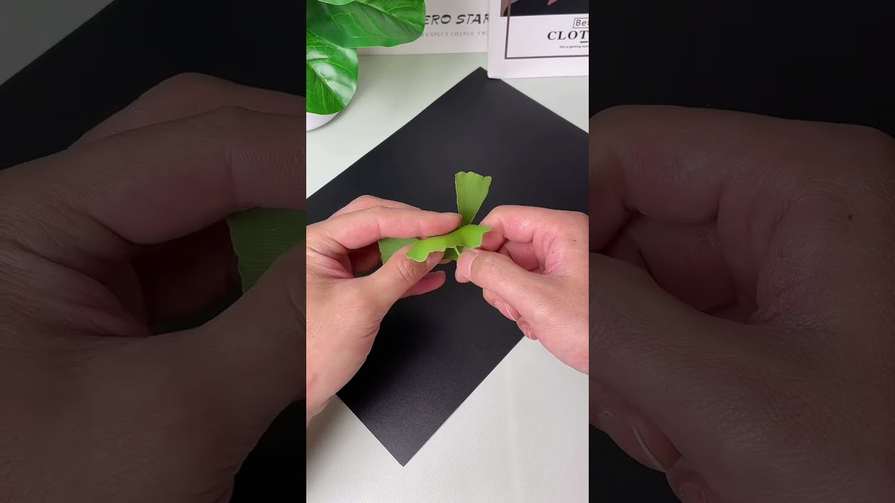 Ginkgo leaves grow wings do you know Jiji Creative Arts Kindergarten Handicrafts Handicrafts Diy