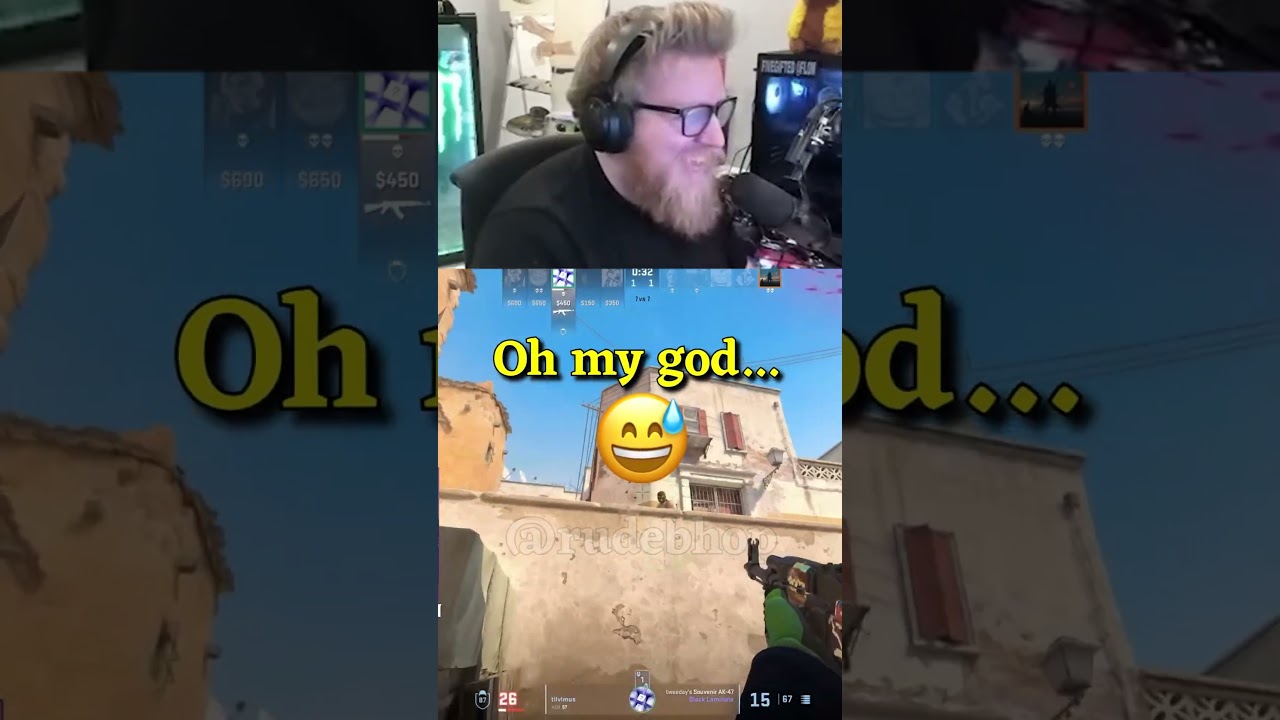 😱CS2 Streamer Cheats On ACCIDENT😱  #cs2 #shorts