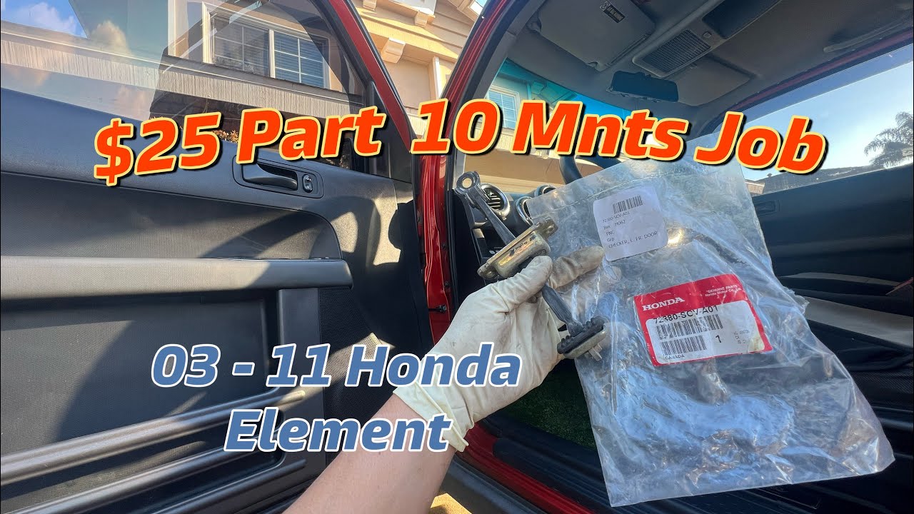 Установка дверного чека Honda Element