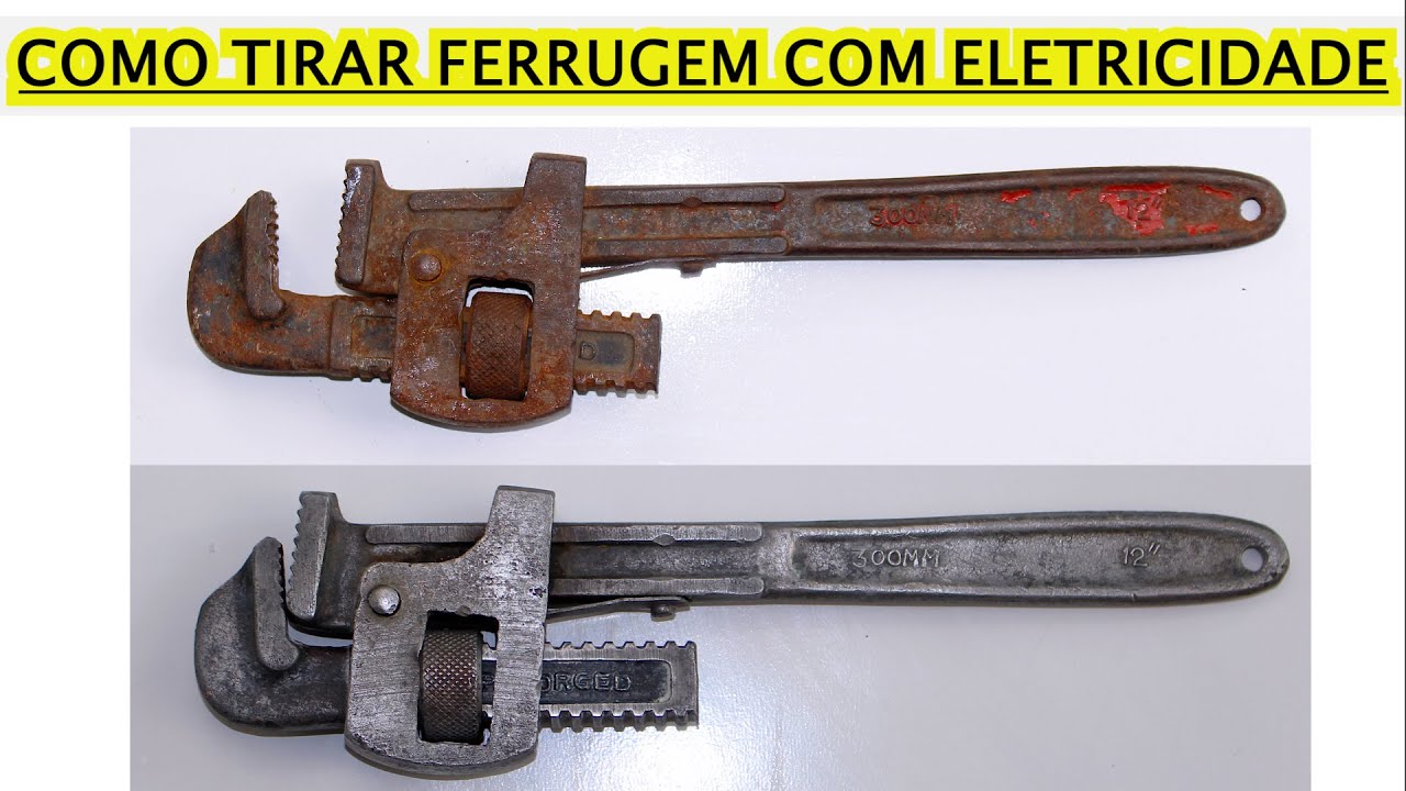 Como tirar ferrugem usando eletrólise - S.O.S. Isa