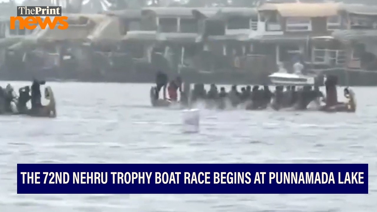 The 72nd Nehru Trophy Boat Race begins at Punnamada Lake, Alappuzha, Keralam