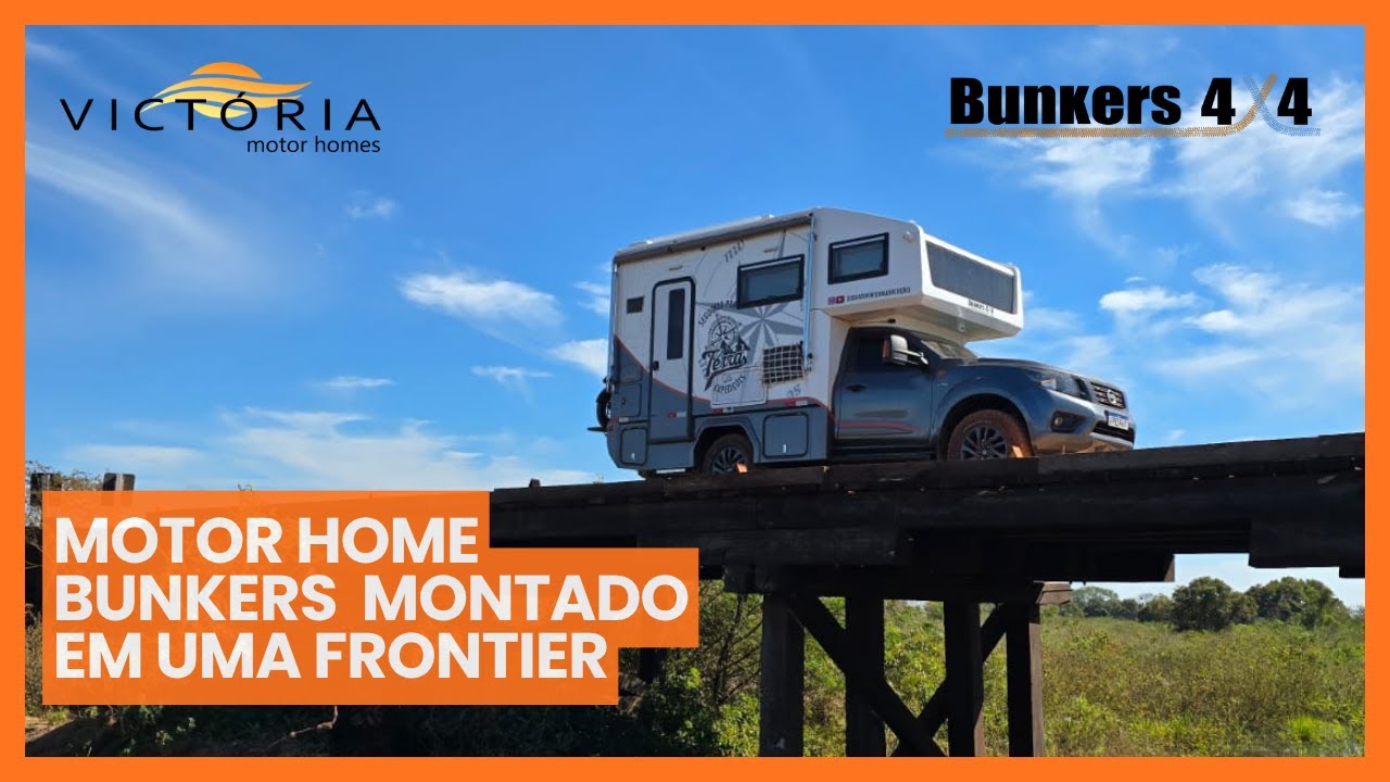 Motor Home BUNKERS no veículo Nissan Frontier -Victoria Motor Homes