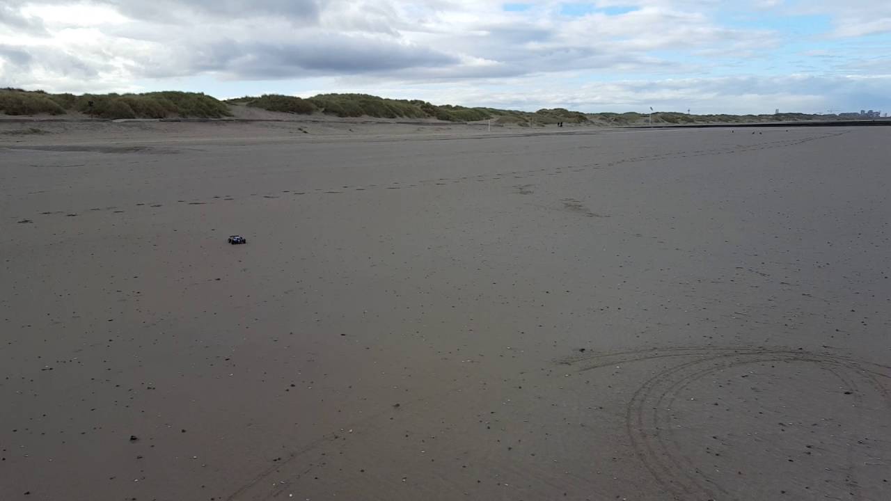 Racen op het strand