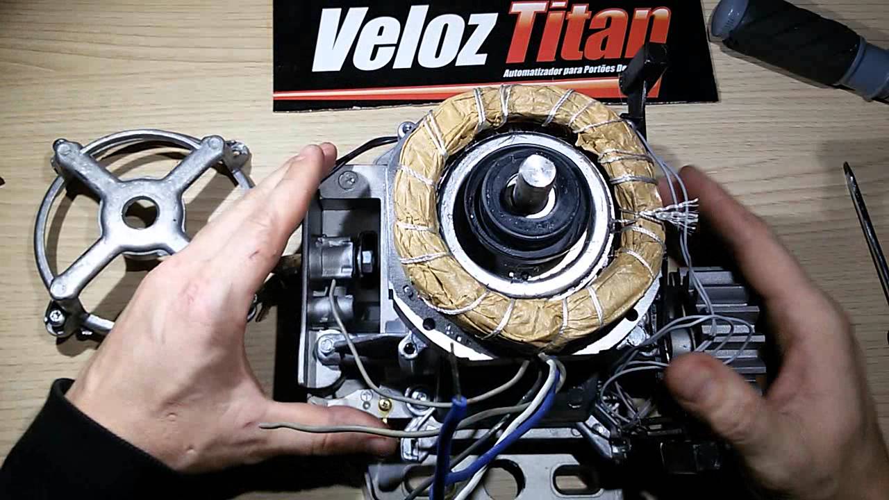 Conserto Motor portão - Trocar estator/bobina Motor Titan Unisystem/Garen/Seg