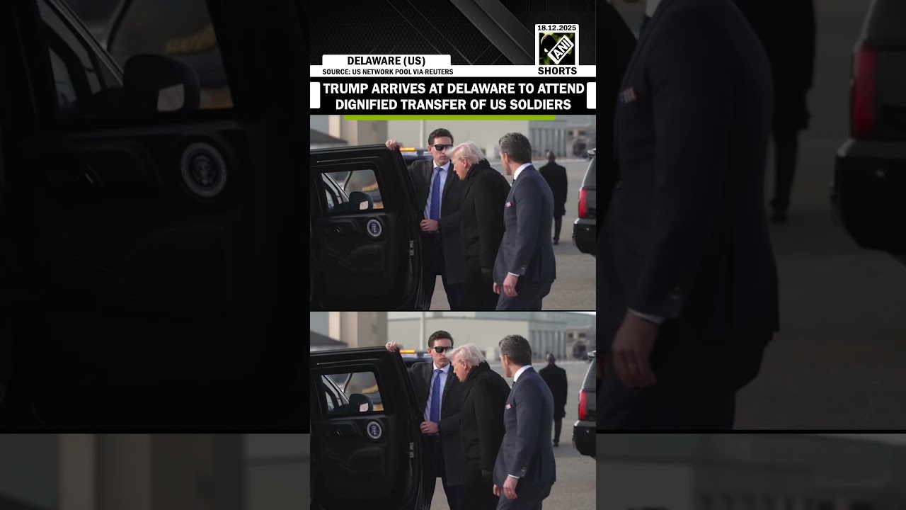 US Prez Trump arrives at Delaware to attend dignified transfer of US soldiers killed in Syria