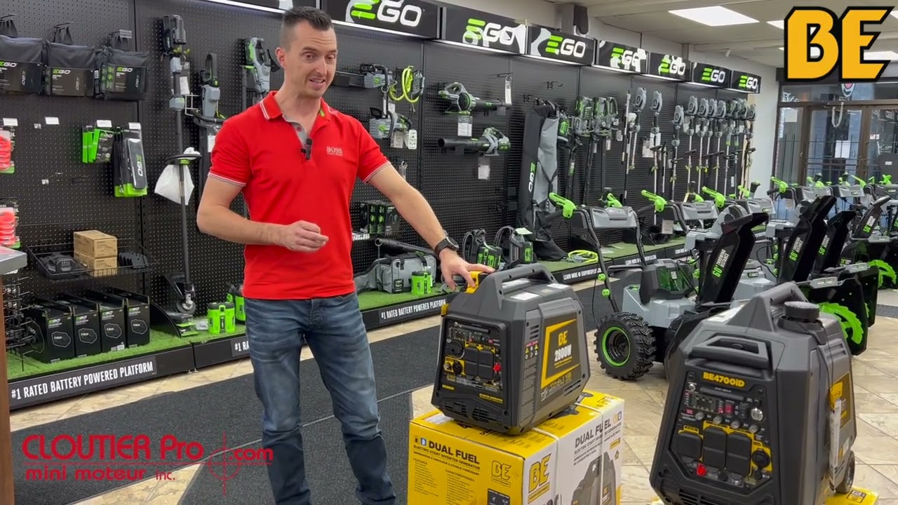 BE POWER, G&eacute;n&eacute;ratrices inverter BE2800, BE4700ID et BE7500ID