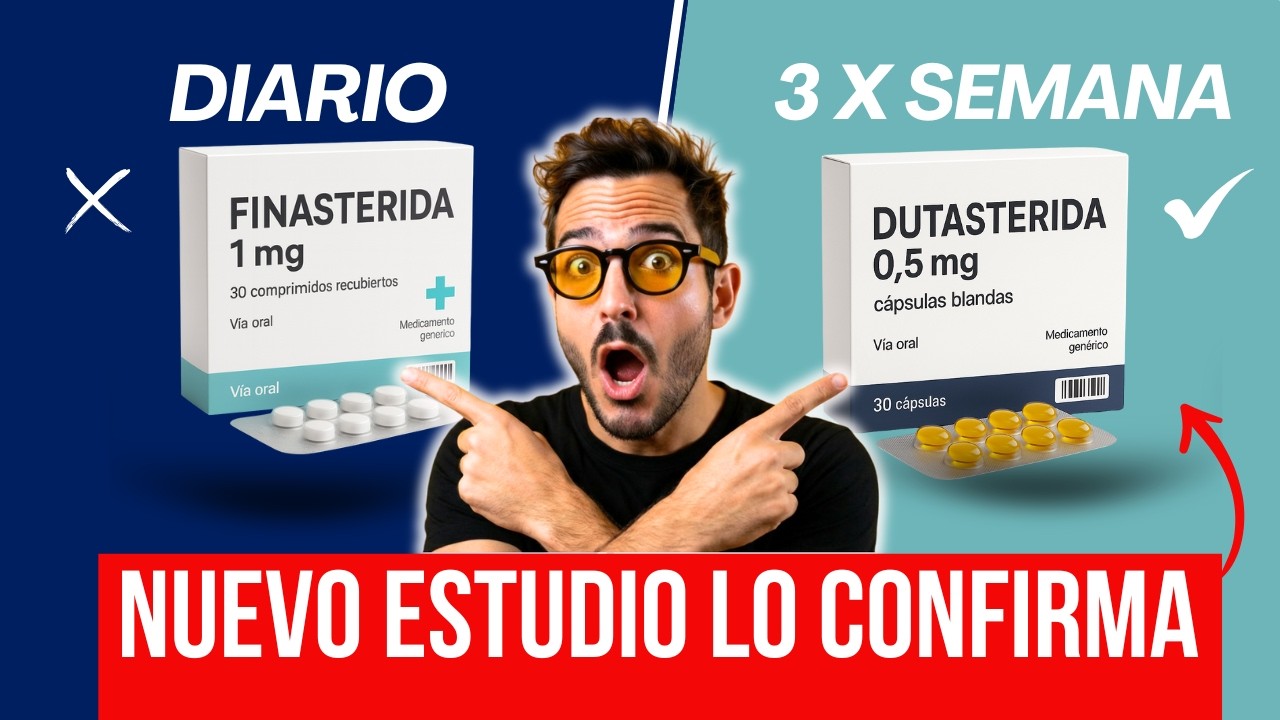 Finasterida Diario vs Dutasterida 3× Semana: El Nuevo Estudio Que Lo Cambia Todo🔬