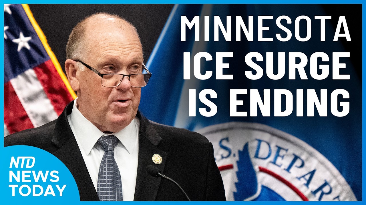 Homan: ICE Surge in MN is Ending; Agents Fan Out in Search of Nancy Guthrie | NTD News Today Feb. 12