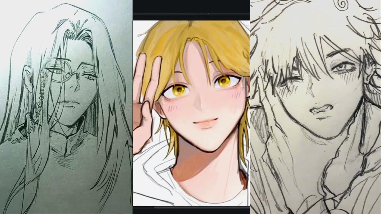 🖌️🎨Art drawing  tiktok compilations  ~ 😍Anime  #201