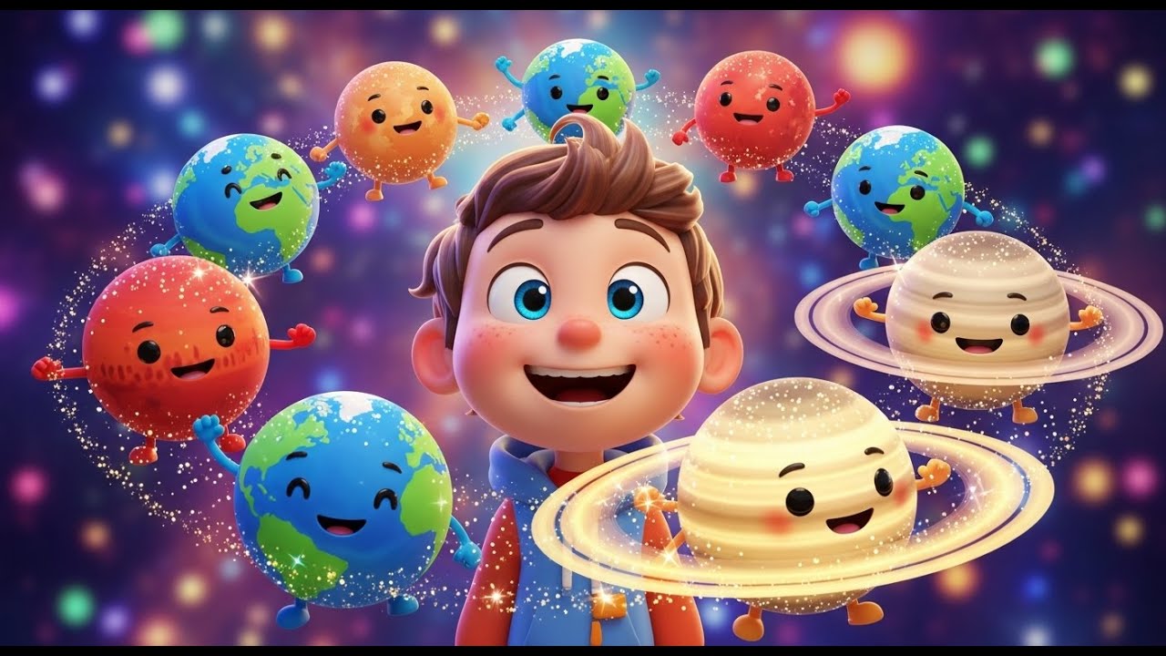 Outer Space Planets Groove for Kids | Learn Planets & Space Nursery Rhyme 🌌🚀🎶