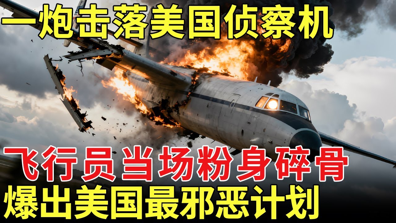 解放军一炮击落美国全新侦察机，飞行员当场粉身碎骨，尸体内藏一册子，爆出美国最邪恶计划【历史档案】