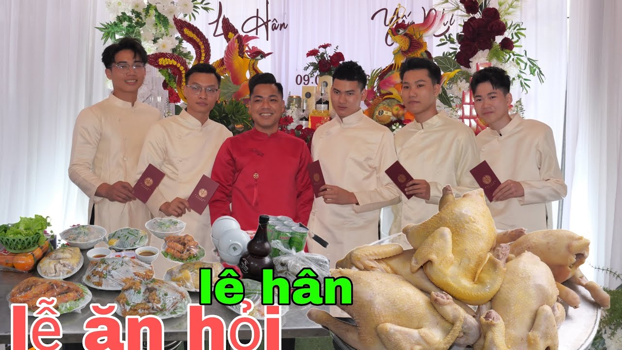 Lễ ăn hỏi cưới lê hân,cỗ to mời cả làng lê Toàn Food biển Nguyễn Ngọc