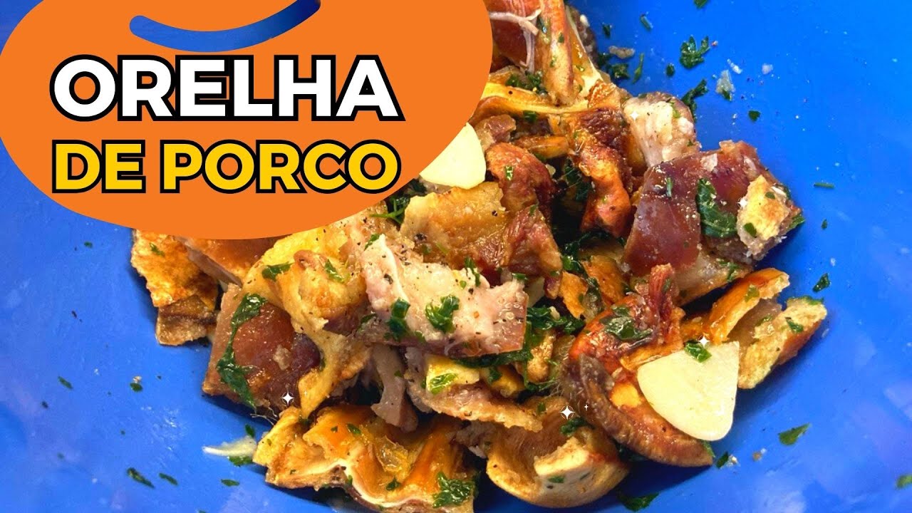 🐷PETISCO de ORELHA de PORCO - COMO FAZER