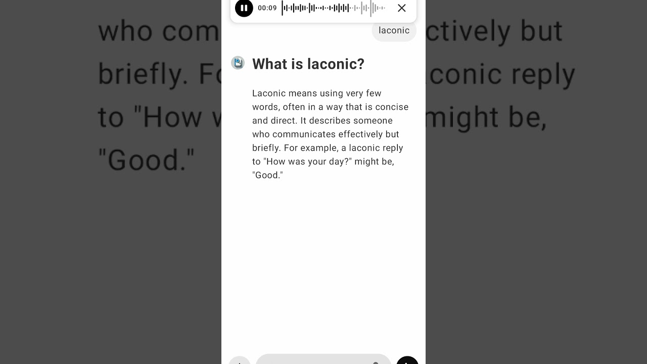 What is laconic?