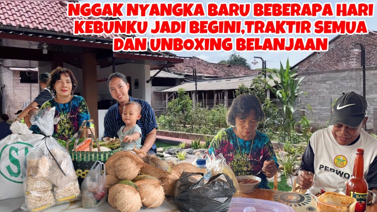 NGGAK NYANGKA BARU BEBERAPA HARI KEBUNKU JADI BEGIINI‼️UNBOXING BELANJAANKU HARI INI SAMA EMAK