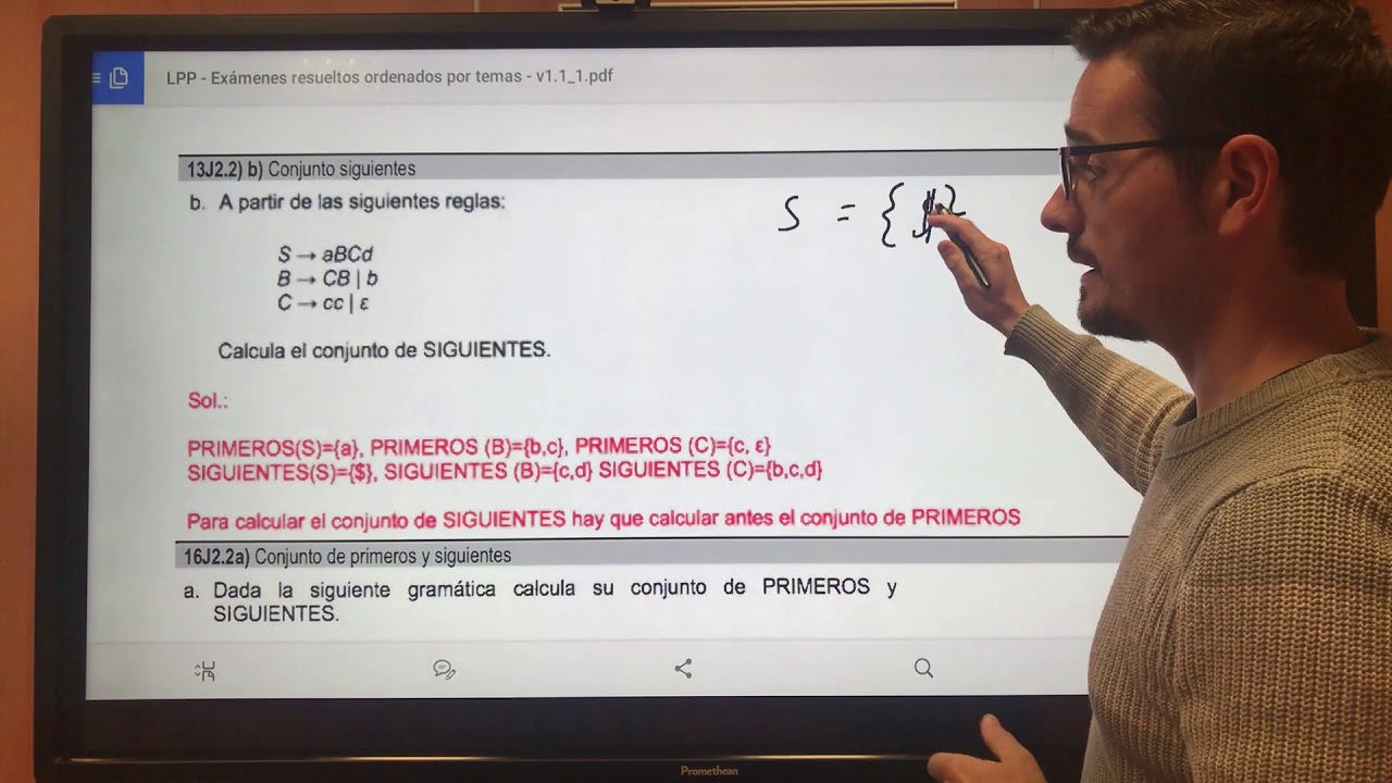 LPP - LL(1) - Calculo de Primeros y Siguientes - 2 - Siguientes