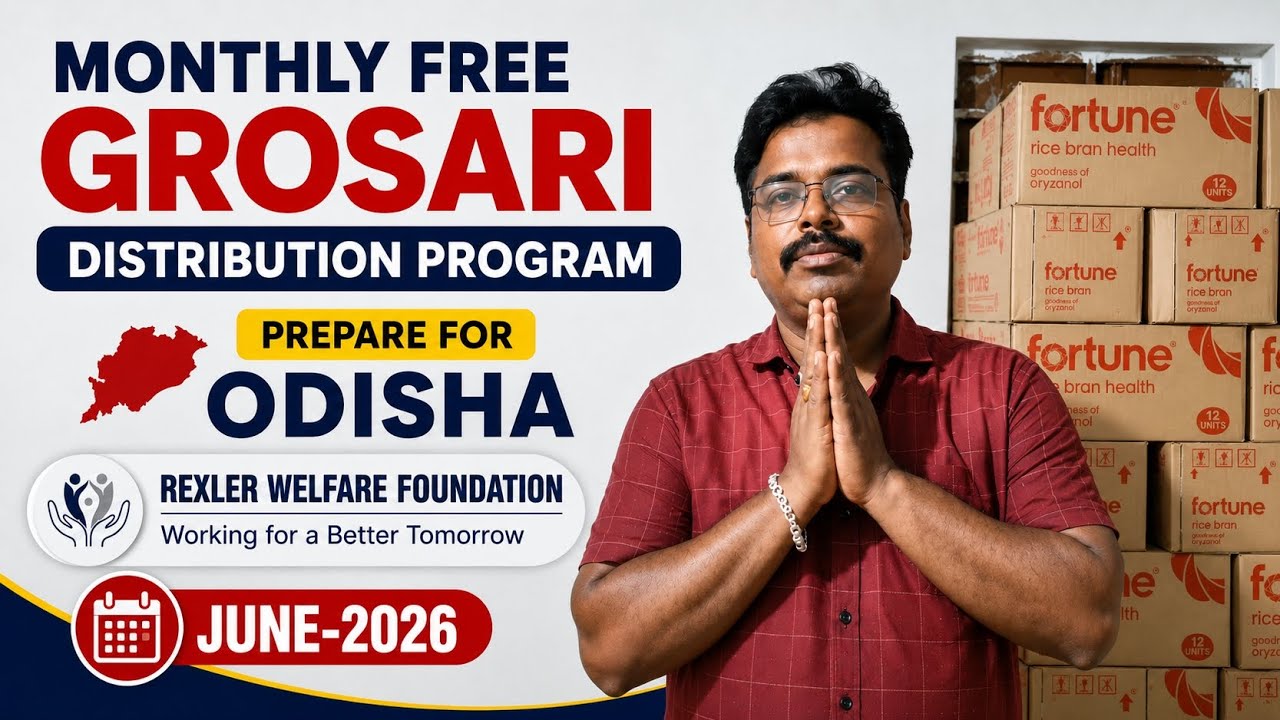 Rexler Welfare Foundation Prepare for Monthly Free Grosari Distribution Program | Odisha | 