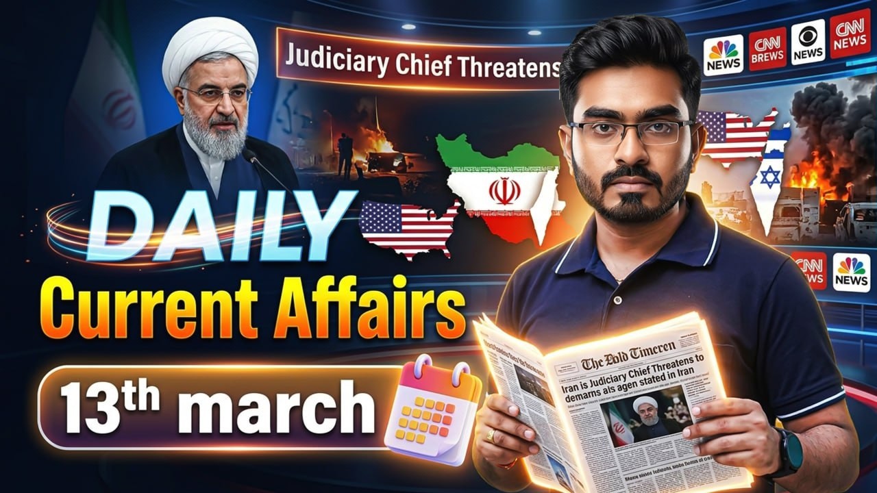 13 March 2026 Current Affairs ! Daily Current Affairs ! Current Affairs in Bengali ! by Ankur Sir