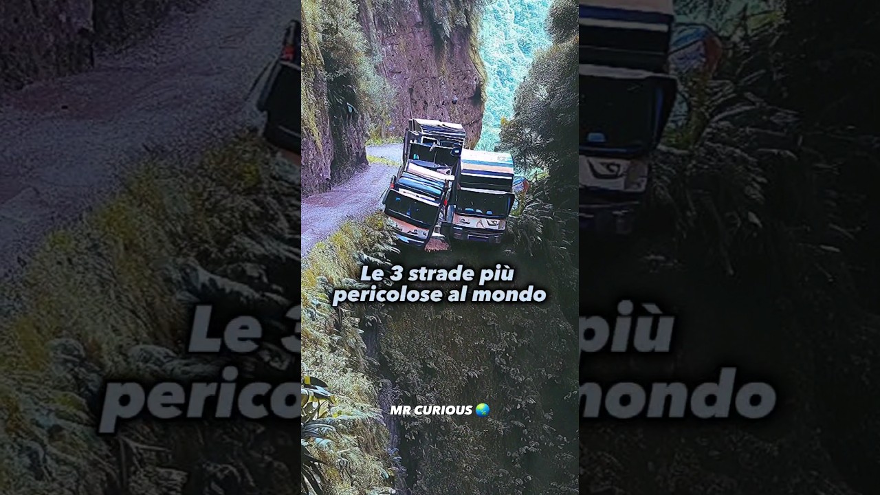 Le 3 strade pi&ugrave; pericolose al mondo. #curiosit&agrave; #tiktokitalia #misteri #geologia #vulcani #isole