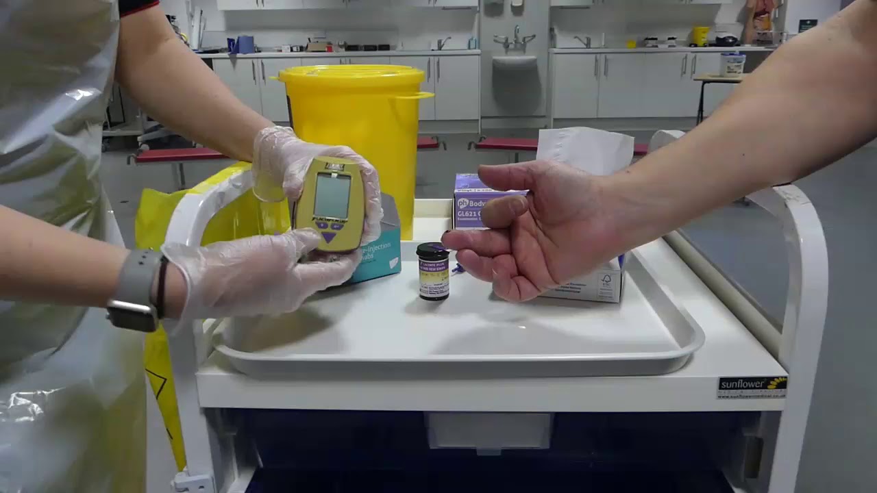 How to perform finger prick blood sampling - lactate handheld analyser