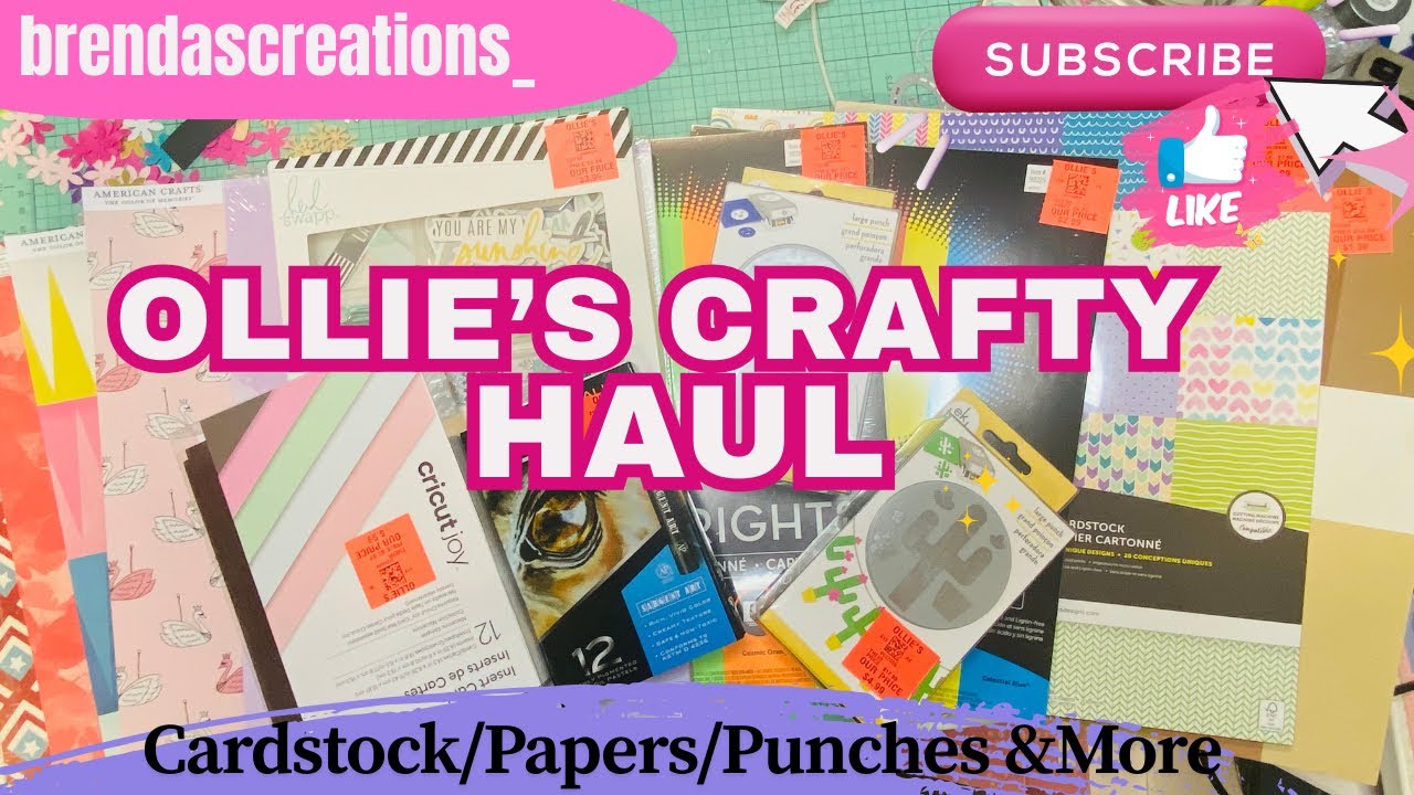 Ollie’s Crafty Haul/Cardstock/Paperpads
