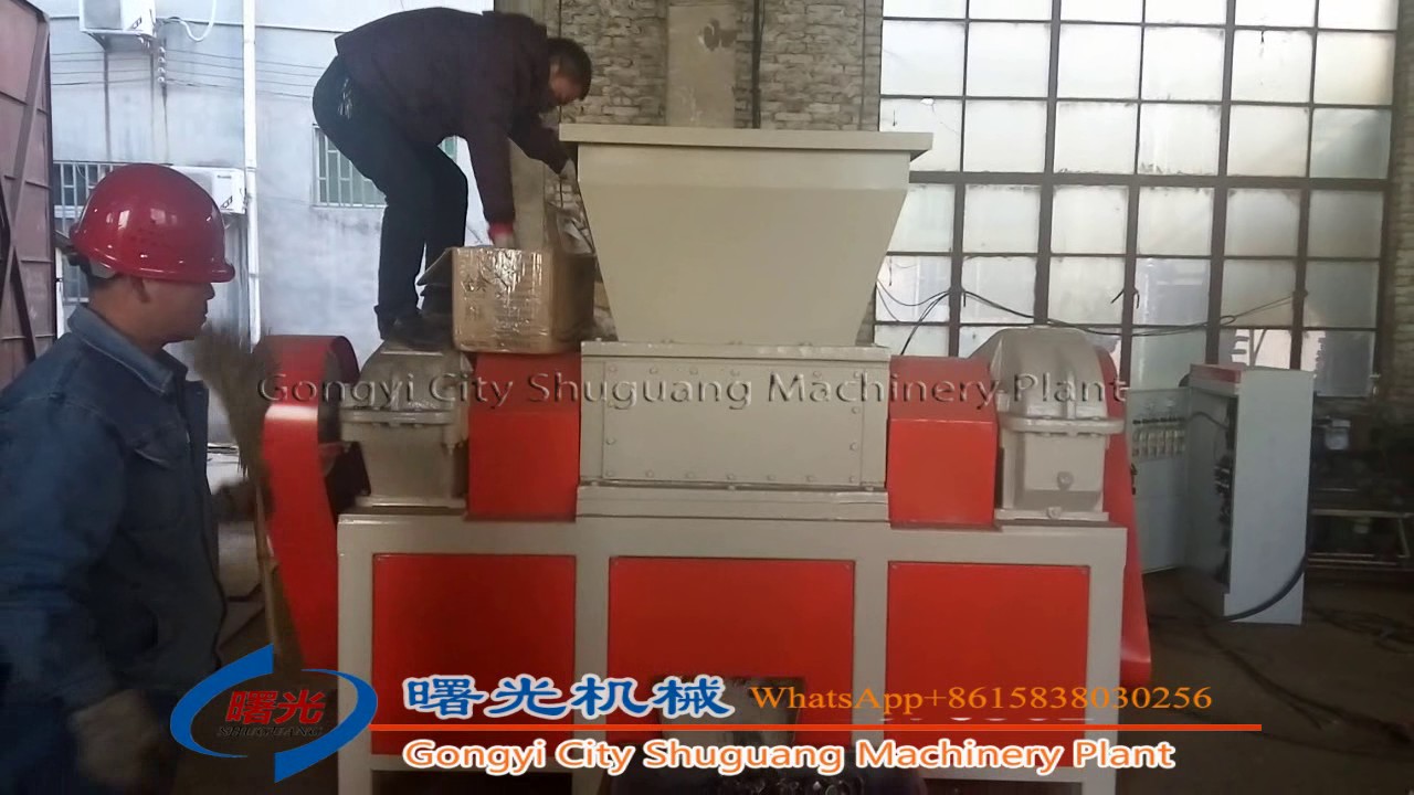 Shredder for PCB recycling plant