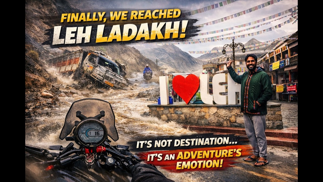 Finally reached LEH LADAKH - Chennai to Leh Ladakh bike trip😘