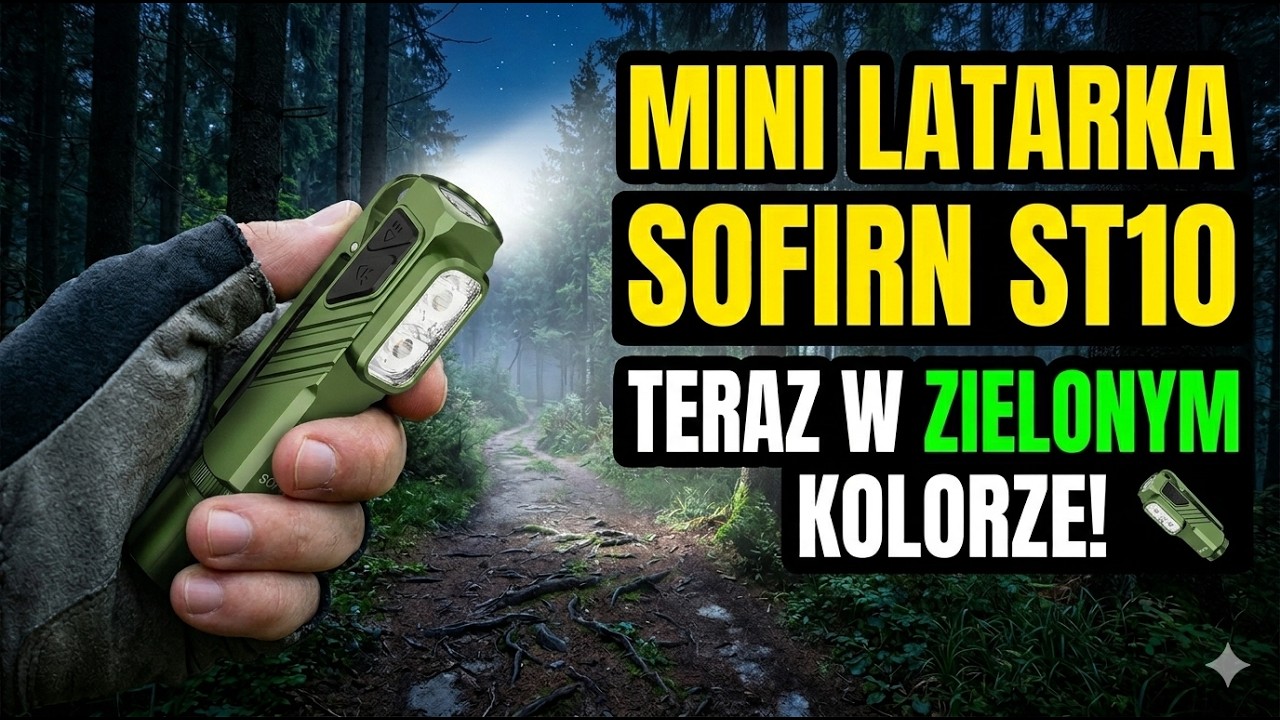 Mini latarka Sofirn ST10 &ndash; teraz w zielonym kolorze! 🔦