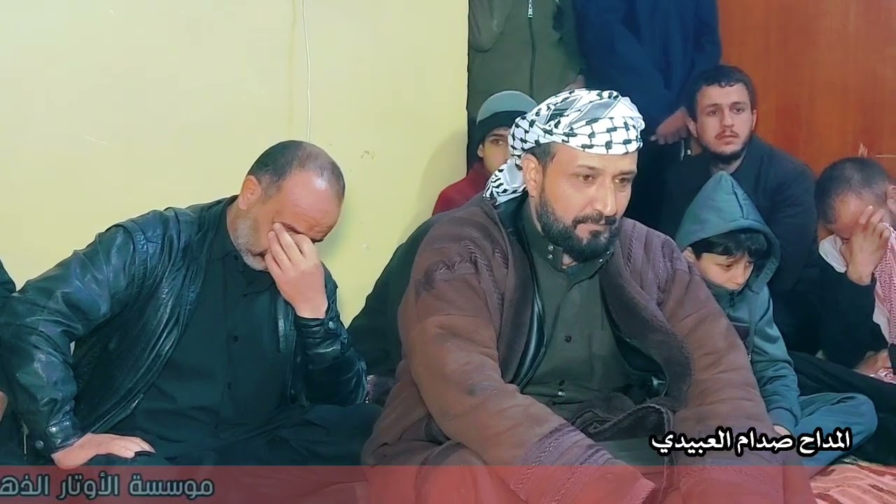 صدام العبيدي ف1نوحي يمحزونه المنقبه النبويه على روح المرحوم ابو عيسى في دا رالمداح ابراهيم لراشدي 
