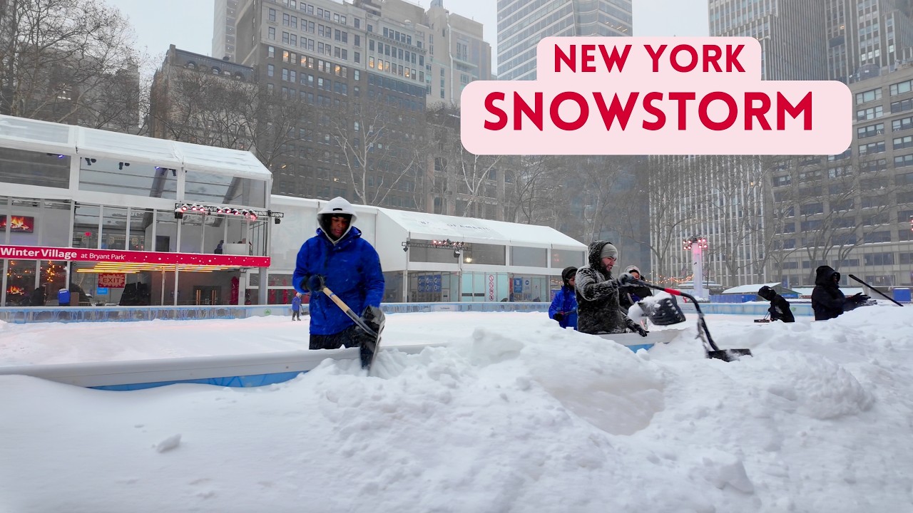 NYC Blizzard Walk ❄️ Snowstorm Takes Over the New York City | 4K