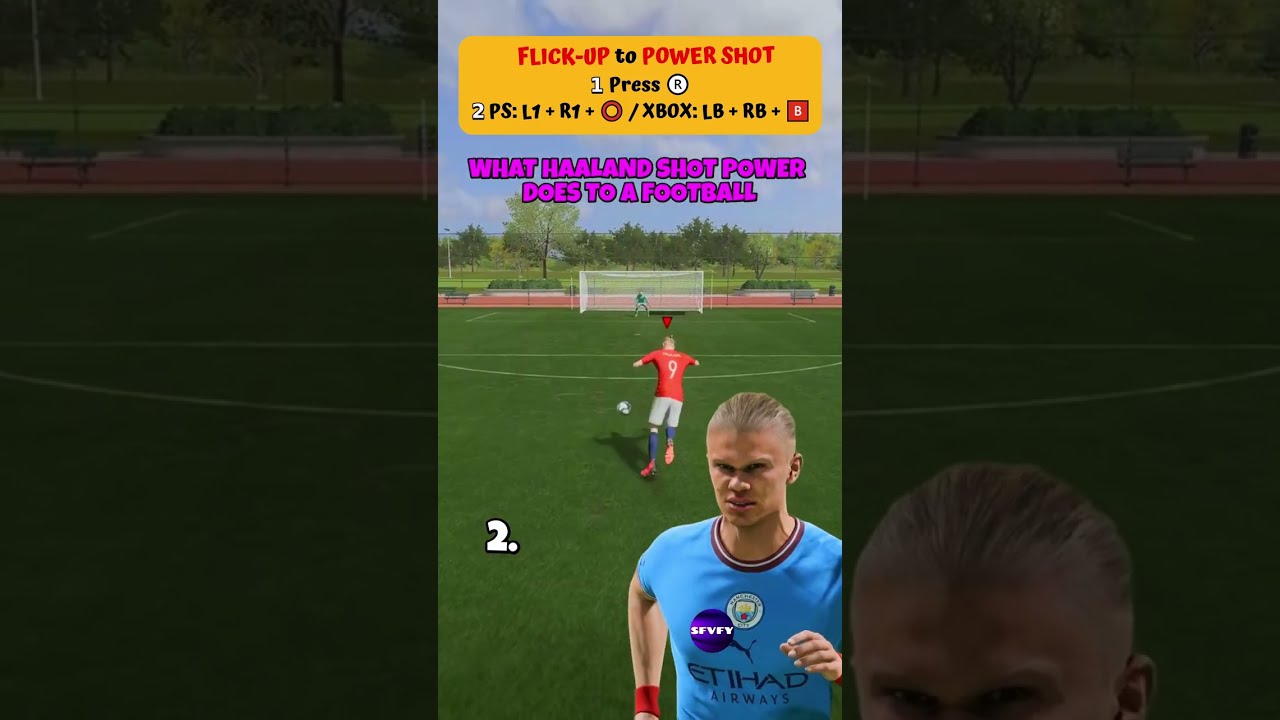 Haaland FIFA 23 Power Shot Breaks The Ball 😵