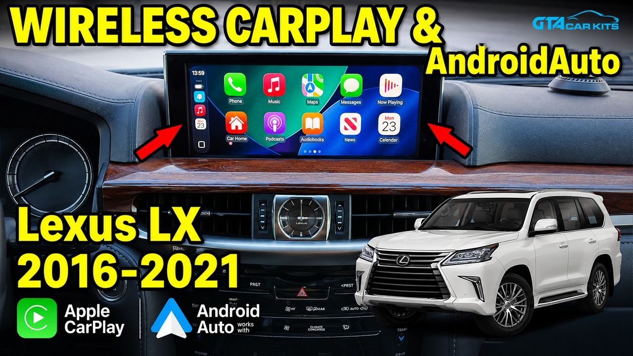 Wireless CarPlay and AndroidAuto in Lexus LX 2016 2017 2018 2019 2020 2021 years LX570