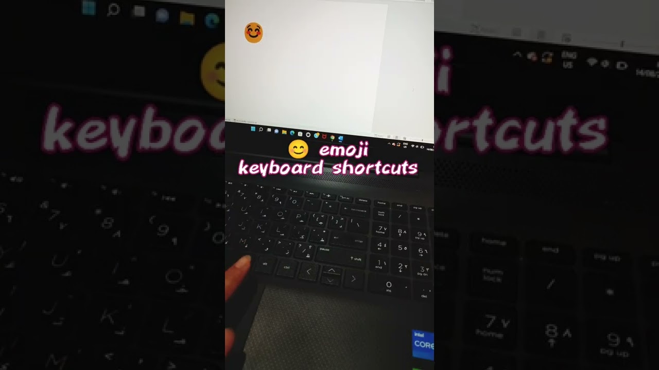 Как напечатать смайлик 😊🌚 на ноутбуке? #клавиатура #сочетание #клавиш #windows