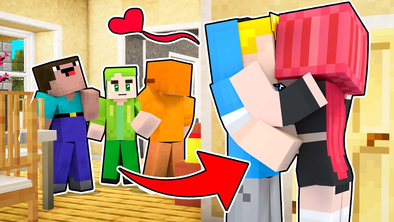 BACIO ZOE DI NASCOSTO DAI MIEI AMICI! - Famiglia Di Minecraft #9