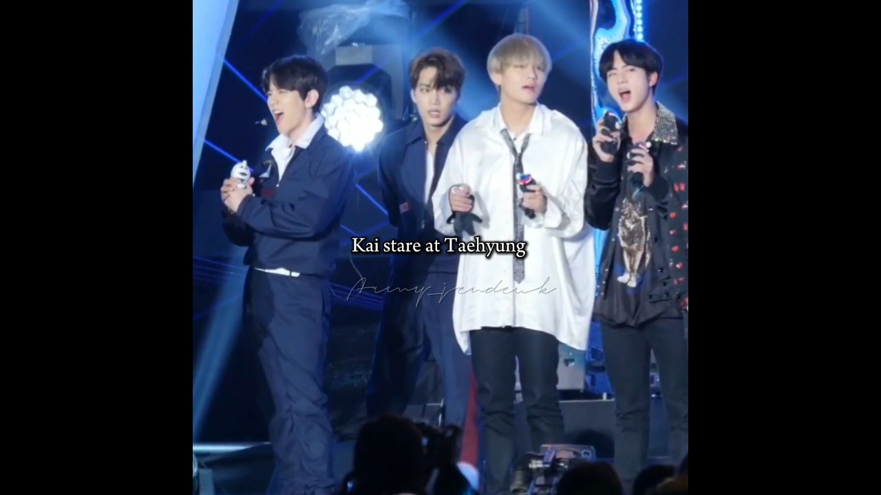 How kai and Taehyung behave around eachother 😭 #kai #taehyung #exo #bts #shortvideo