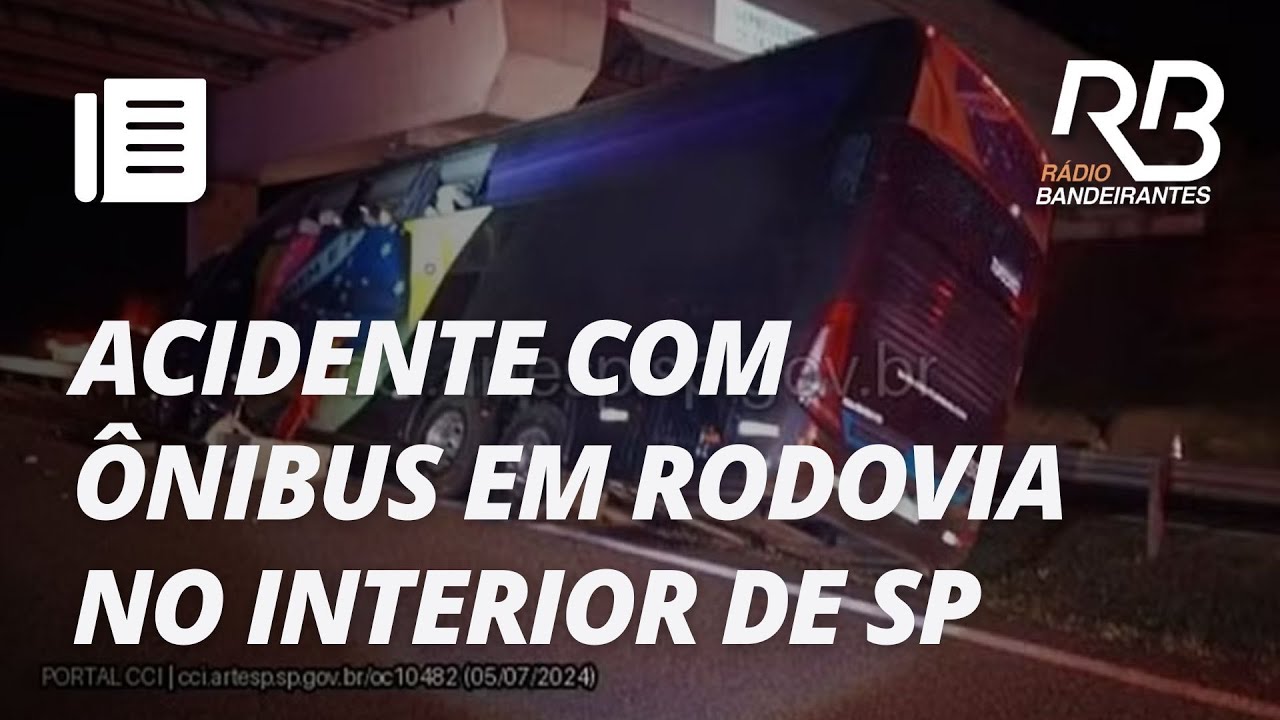 Ônibus bate em pilar de viaduto em Itapetininga e deixa 10 mortos