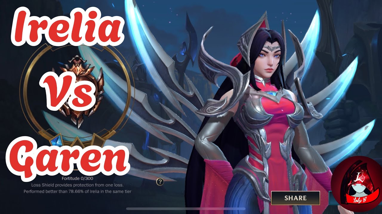LoL Wild Rift: Irelia vs Garen top-line