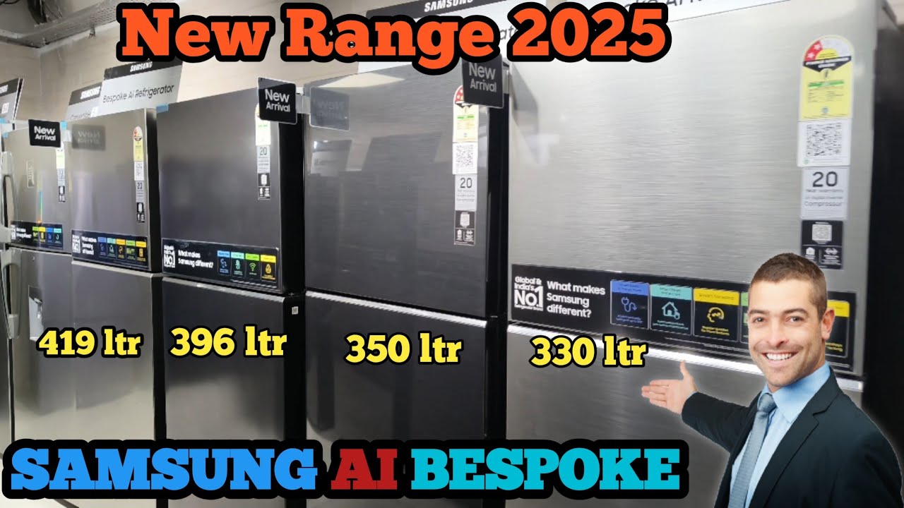 Samsung Bespoke AI Refrigerator 419 ltr (RT45DG6A2BSLHL) 2025