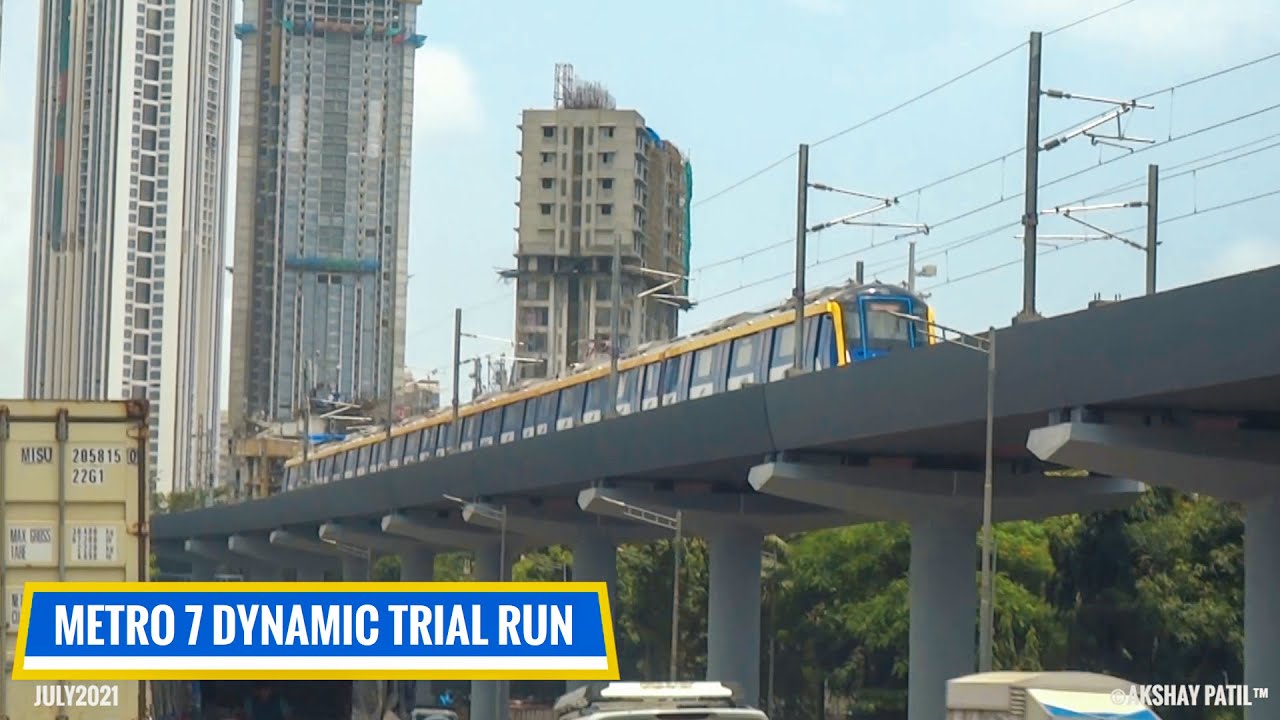 Mumbai Metro 7 Dynamic Trial Run