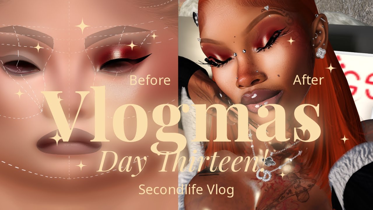 Vlogmas Day 13| CREATE WITH ME! | Creating A Simple Christmas Makeup Look 🎄