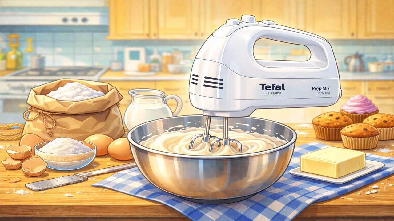 Миксер Tefal Prep Mix HT450B38 Обзор в деле...