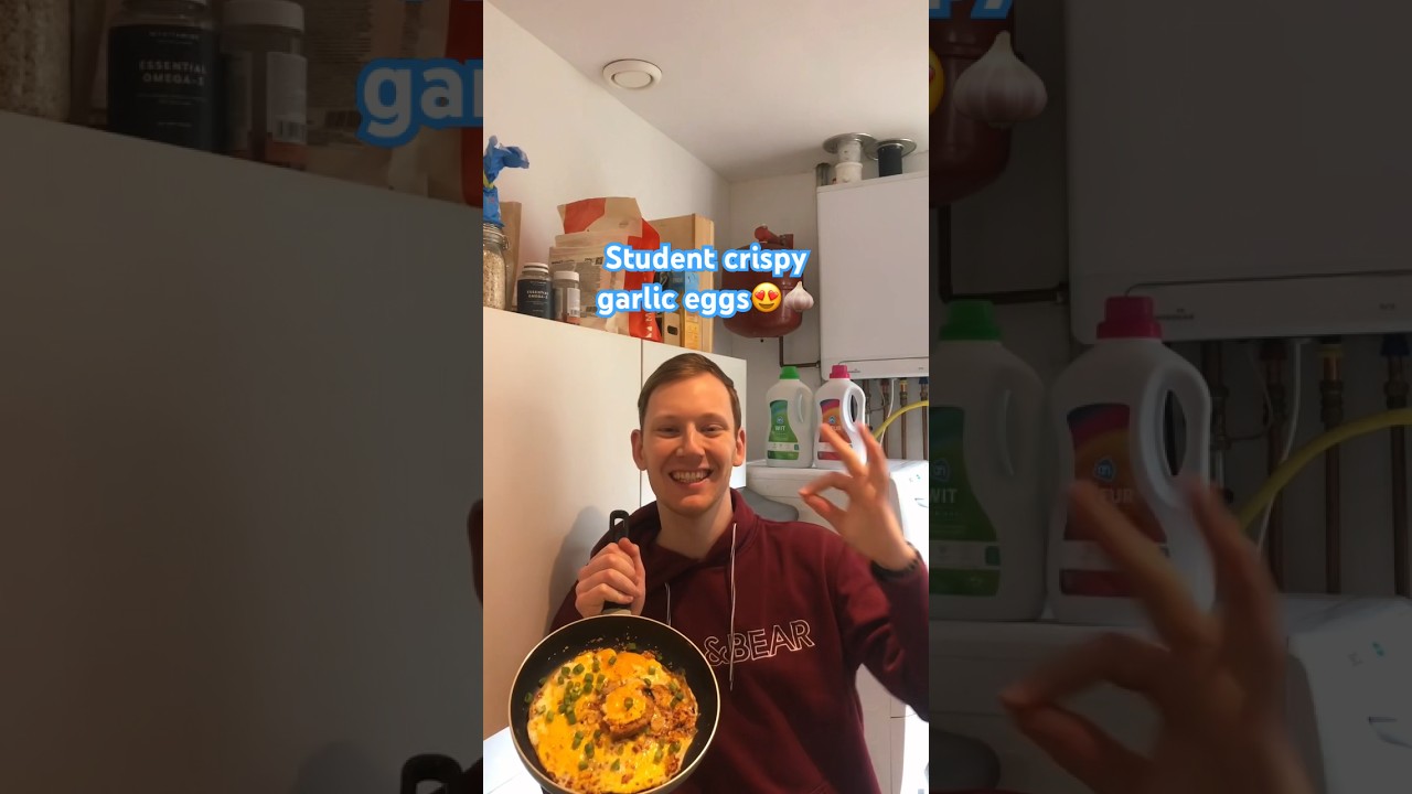 Student garlic eggs😍🧄#student #studentlife #students #college #budget