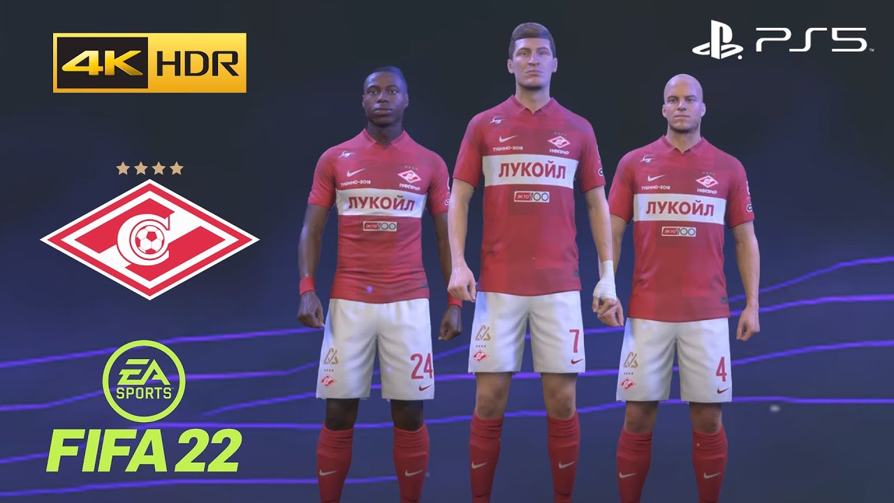 FIFA 22 PS5 - Spartak Moscow - Game Faces - 4K 60FPS HDR Gameplay