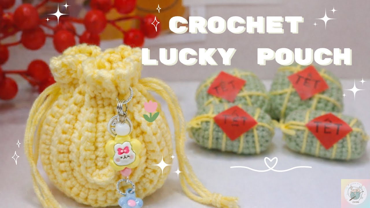 From Yarn to a Tiny Handmade Lucky Pouch | Katee DIY