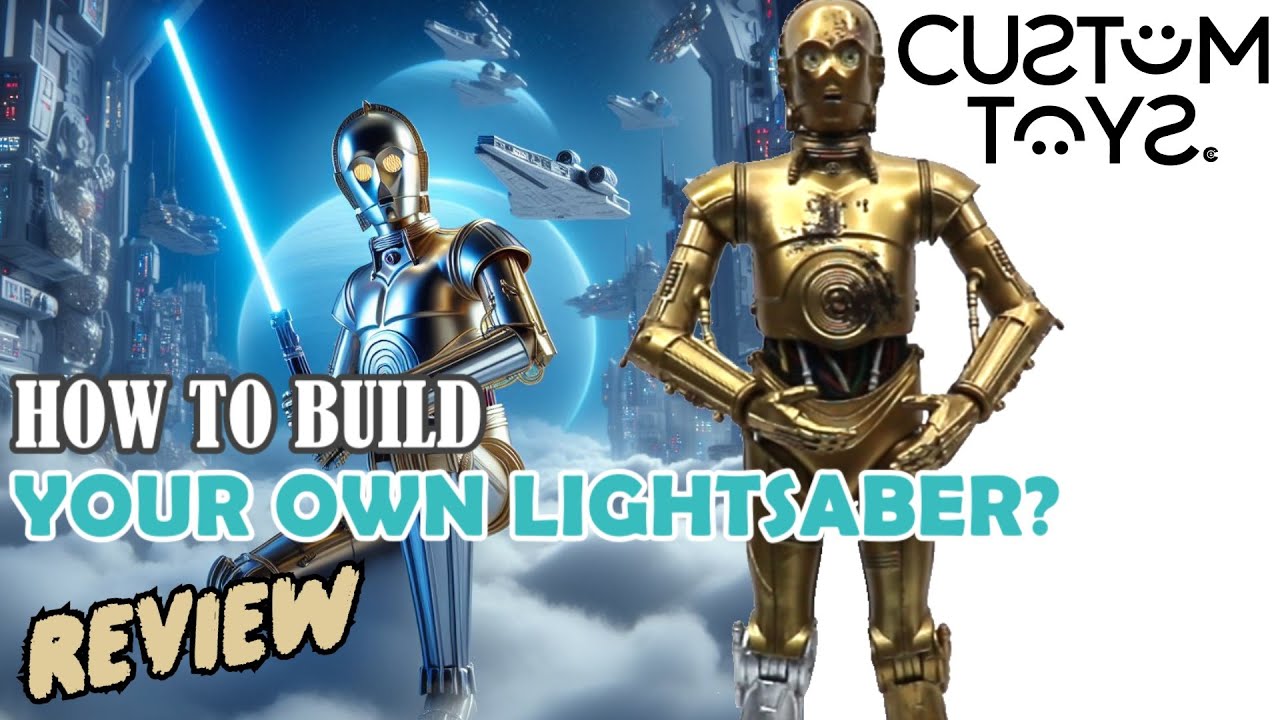 Hasbro STAR WARS Black Series Two Pack Chewbacca & C3PO REVIEW How to BUILD your OWN LIGHTSABER?