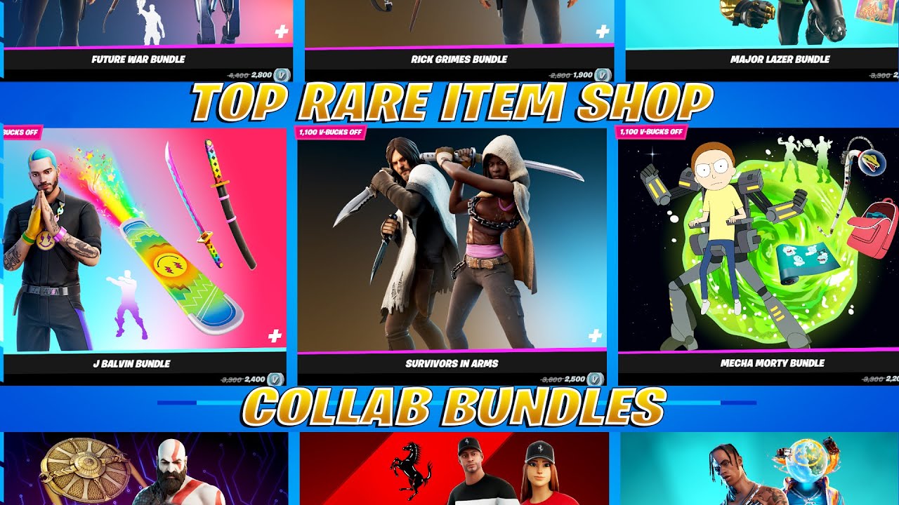Top RARE Item Shop Collab Bundles!